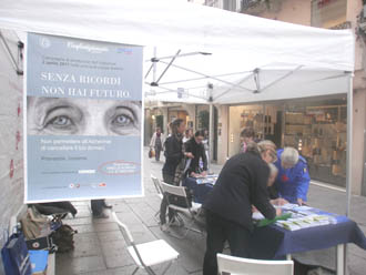 Il gazebo dell'Anap a Vicenza