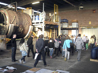 Gli studenti in visita aziendale