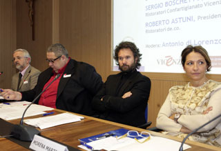 Sergio Boschetto, Roberto Astuni, Carlo Cracco e Morena Martini Sergio Boschetto, Roberto Astuni, Carlo Cracco e Morena Martini