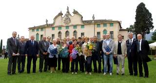 Il gruppo dei premiati all'ArtigianFest 2012