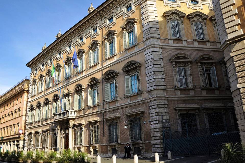 Palazzo Madama a Roma, sede del Senato. Foto P. Hermans