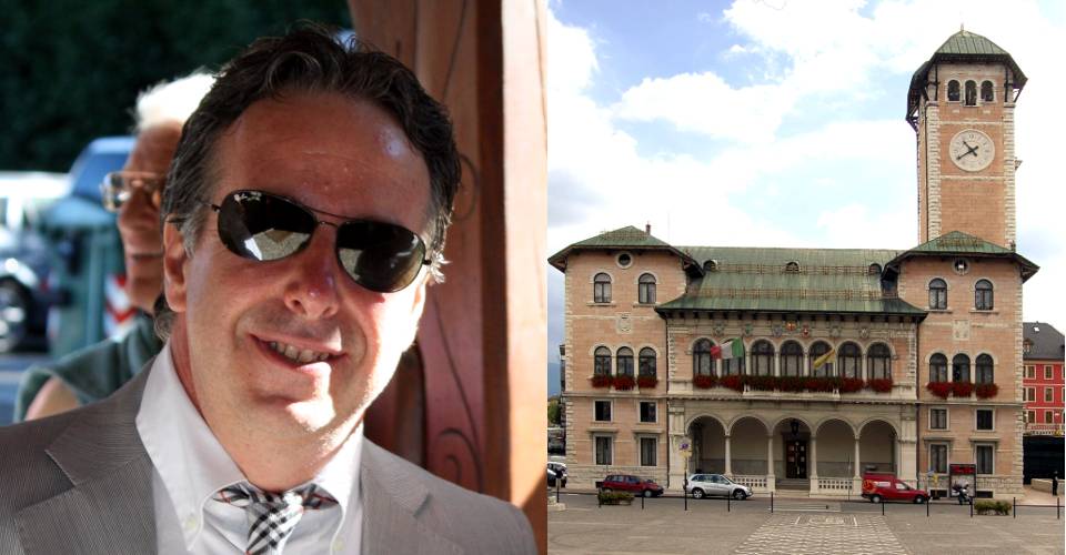 Roberto Stella e il Municipio di Asiago