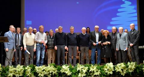 Il gruppo dei premiati - foto di Giuseppe Santamaria Palombo