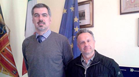Il sindaco Ferazzoli e il Delegato Baraldin