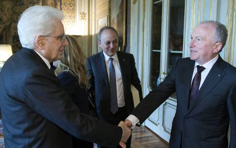 Il vicentino Claudio Miotto con il Presidente Sergio Mattarella