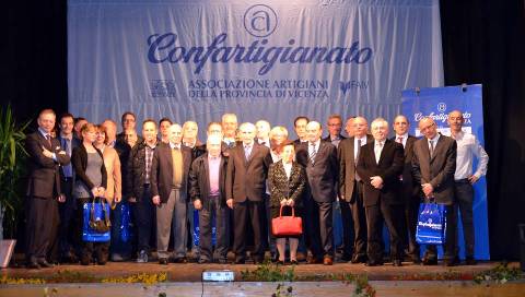 Il gruppo dei premiati della precedente edizione