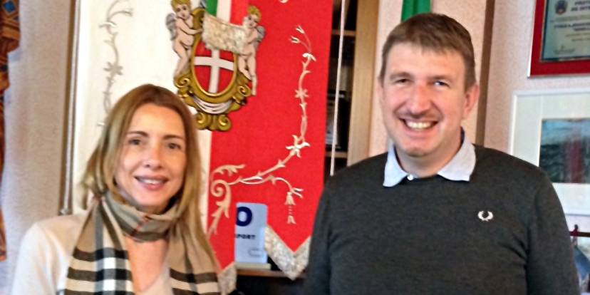 Il sindaco Paola Lain e il presidente Andrea Nardello Il sindaco Paola Lain e il presidente Andrea Nardello