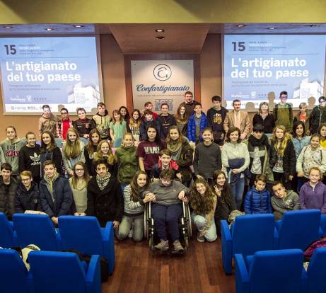 I ragazzi della scuola Laverda di Breganze