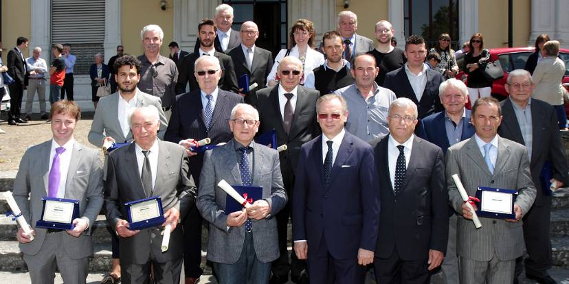 Il gruppo dei premiati