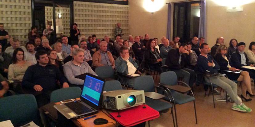 Il pubblico presente all'incontro