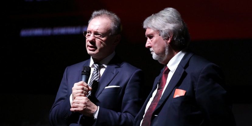 Agostino Bonomo (Confartigianato) e il ministro Giuliano Poletti Agostino Bonomo (Confartigianato) e il ministro Giuliano Poletti