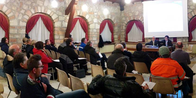 Un momento dell'affollato incontro ad Asiago Un momento dell'affollato incontro ad Asiago