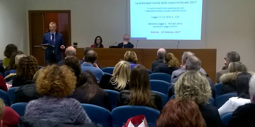 Un momento dell'incontro a Vicenza Un momento dell'incontro a Vicenza