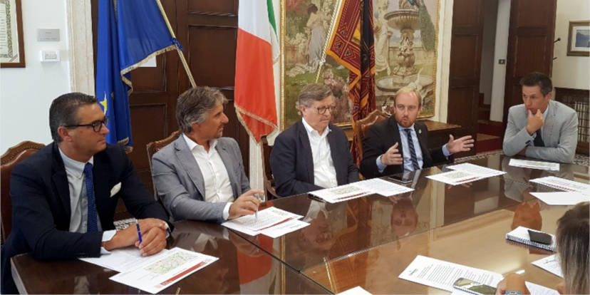 da sinistra, Nerio Dalla Vecchia, Ruggero Camerra, Giorgio Gentilin, Matteo Macilotti e Maurizio Faccio