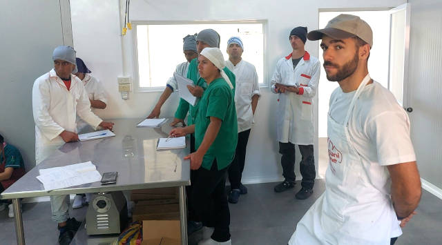 Giuseppe Vicentini durante il progetto di cooperazione e formazione in Ecuador