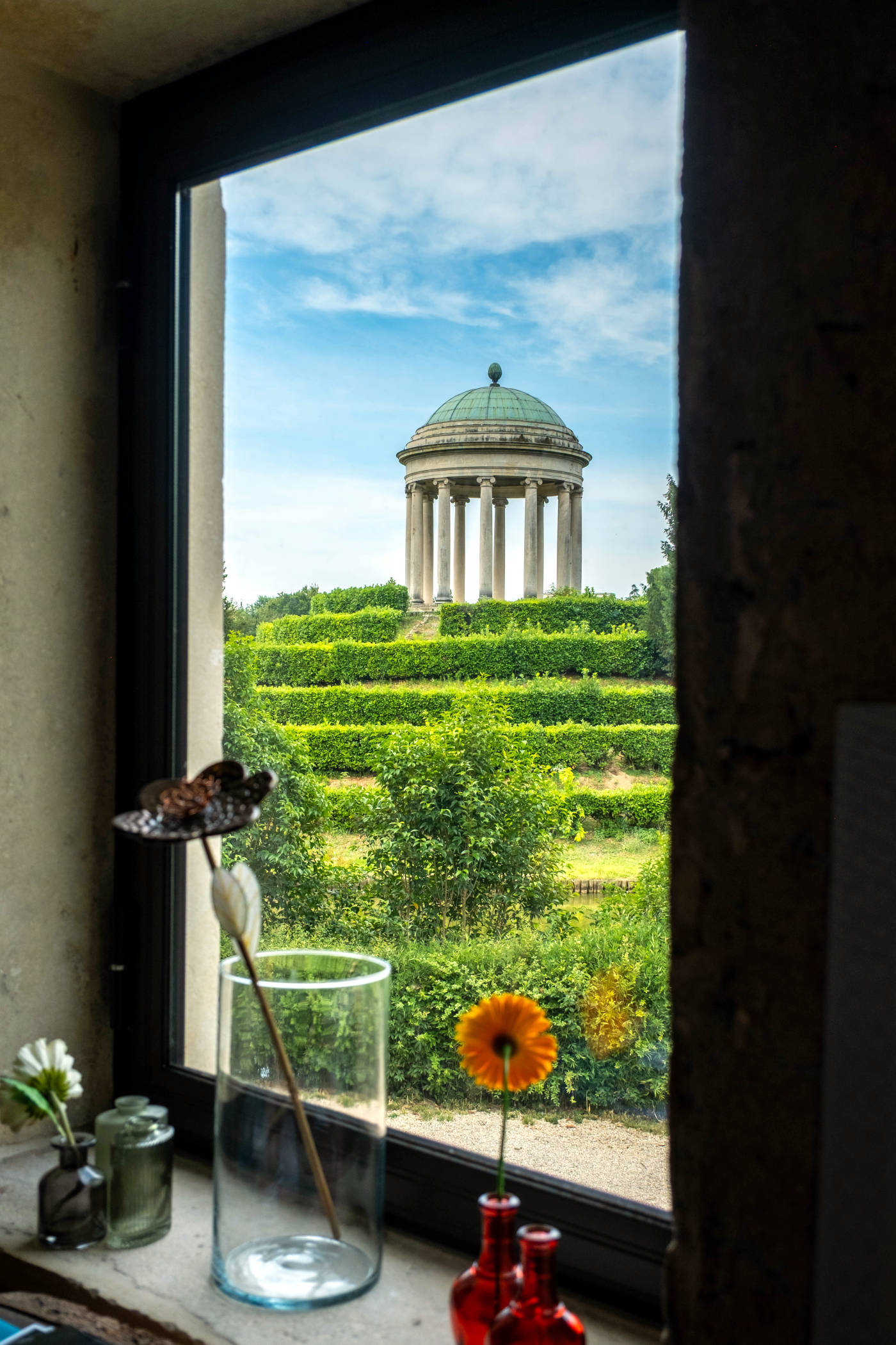 Vista su Parco Querini dalla Caffetteria Botanica