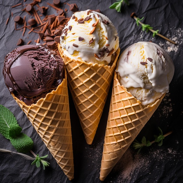 Coni di gelato artigianale
