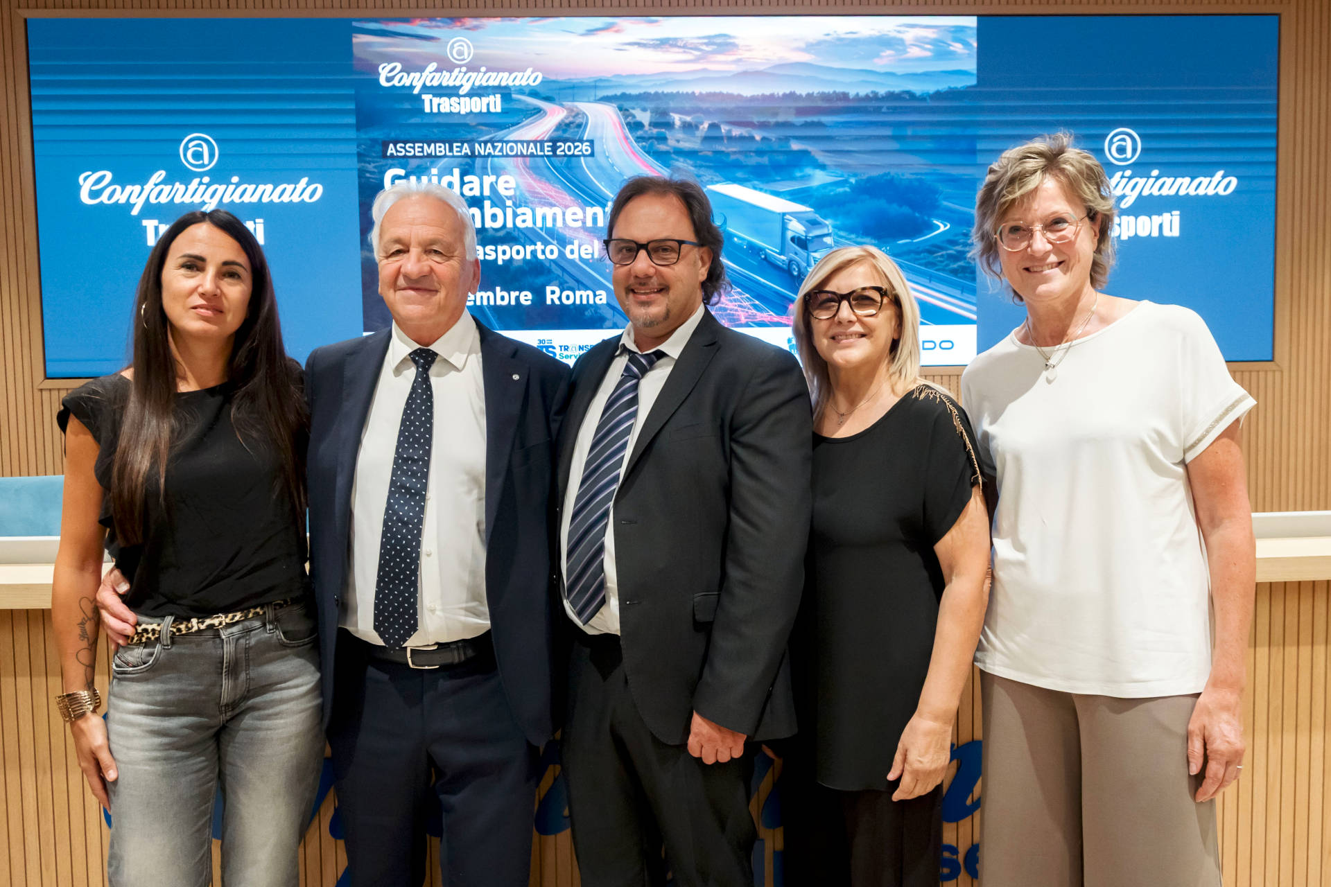 La delegazione vicentina all’Assemblea Nazionale 2026 di Confartigianato Trasporti con Igor Sartori e Claudio Riva