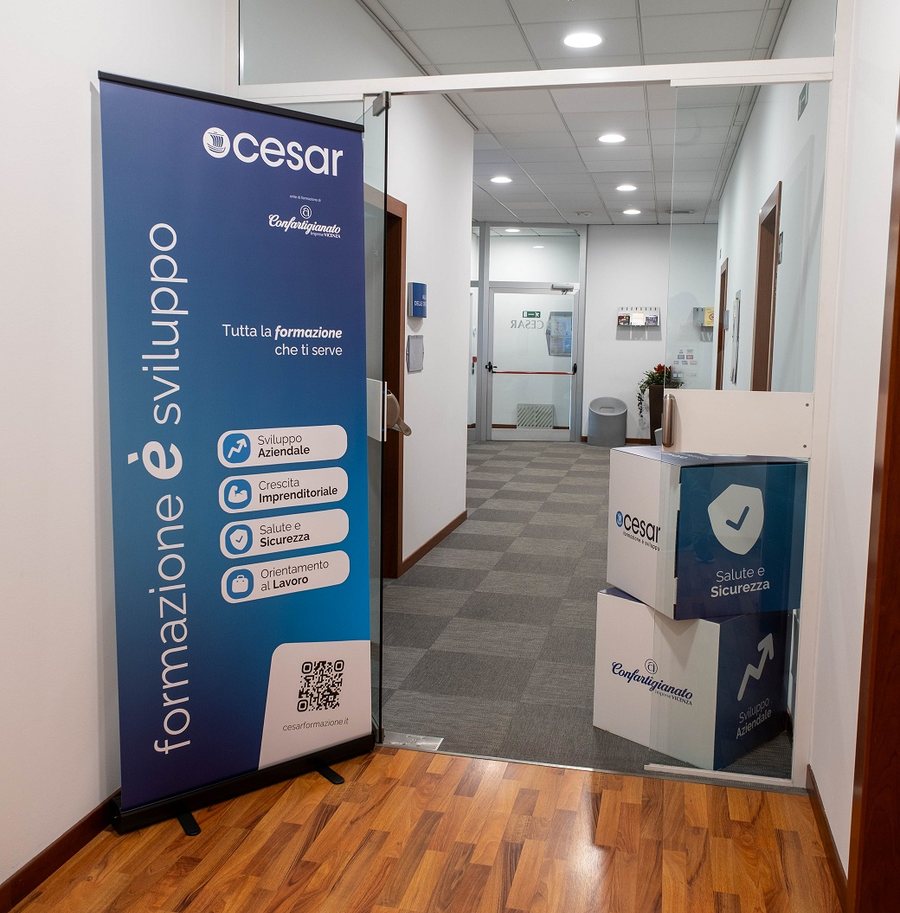 Ingresso della sede attuale di Cesar