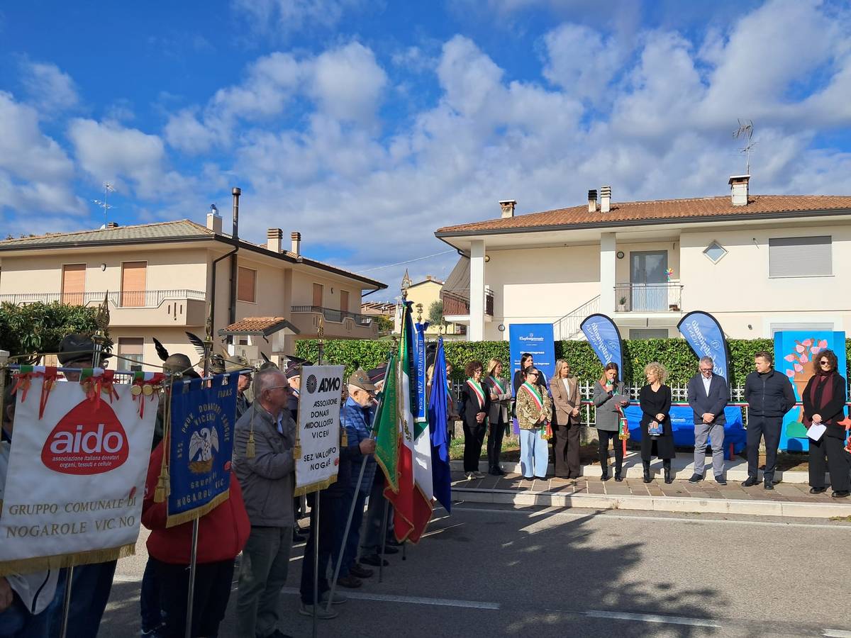 Associazioni e rappresentanti istituzionali alla cerimonia di Nogarole